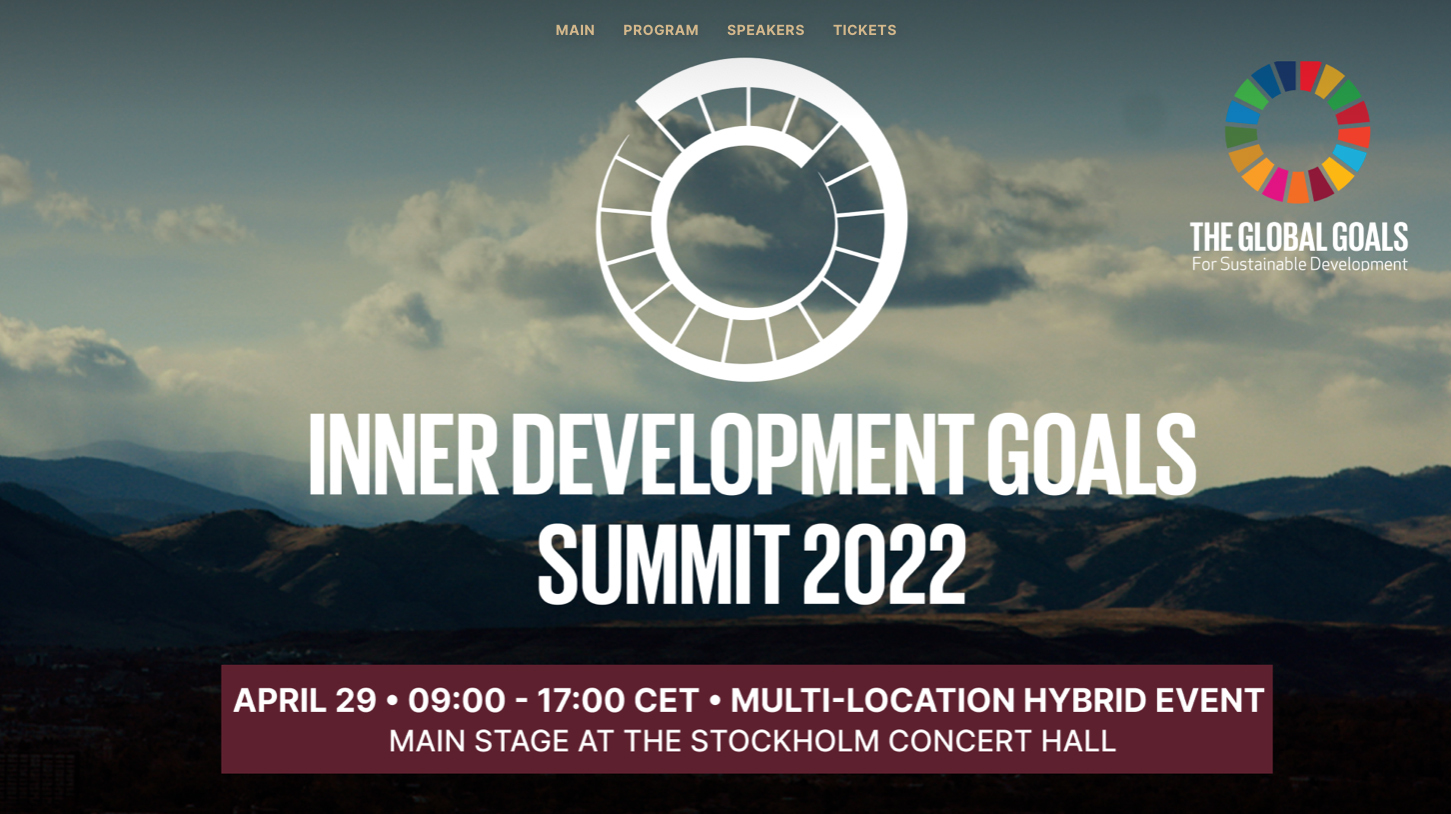 Inner Development Goals Summit 2022